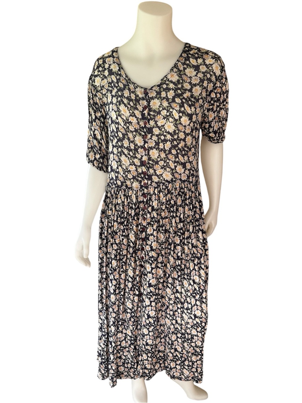 Vintage Floral Maxi Dress Medium Cottagecore Phoebe Buffet Practical Magic - Picture 2 of 8